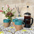 Hand Thrown Decorated Mug - Bhaktapur Green