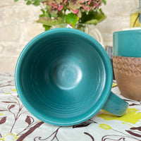 Hand Thrown Decorated Mug - Bhaktapur Green