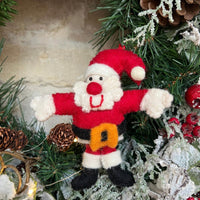 Handcrafted Felted Wool Father Christmas