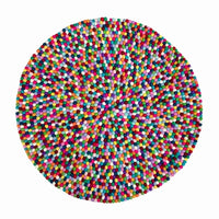 Handcrafted Felted Wool Rugs - Multicoloured
