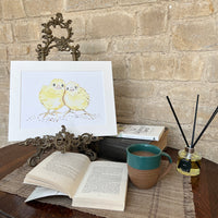 'Cheek to Cheek' - Limited Number Mounted Print by Linda Beazley