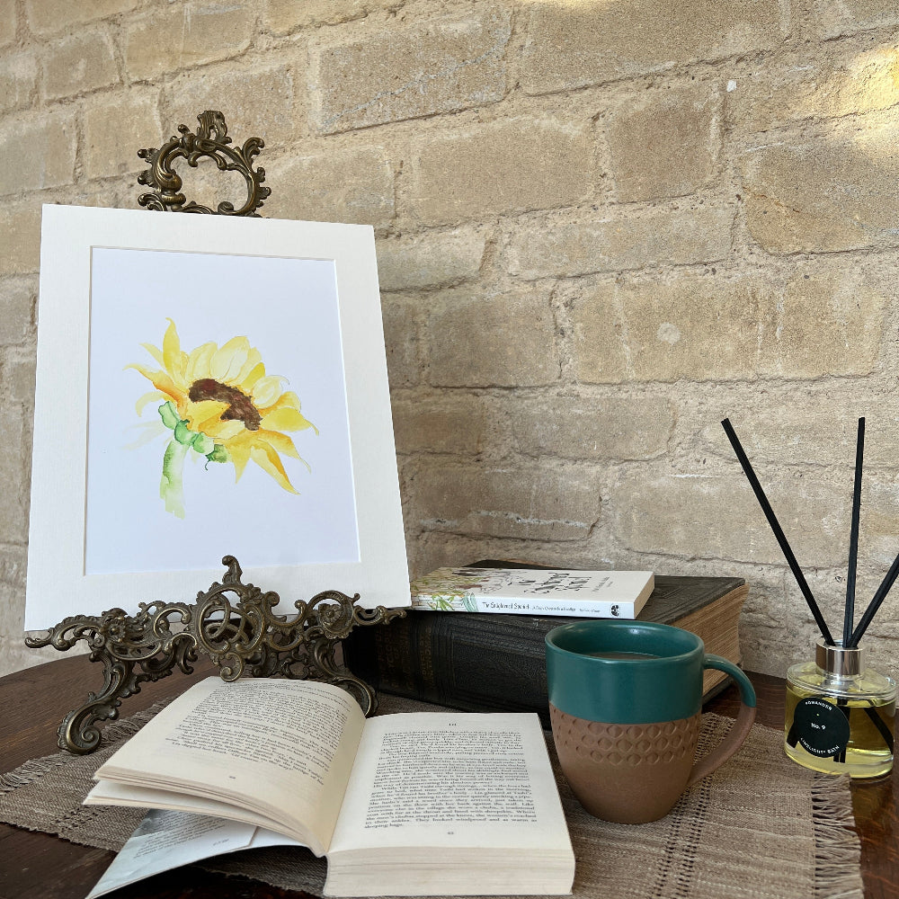 Limited Edition Mounted Print 'Sunflower' - by Linda Beazley