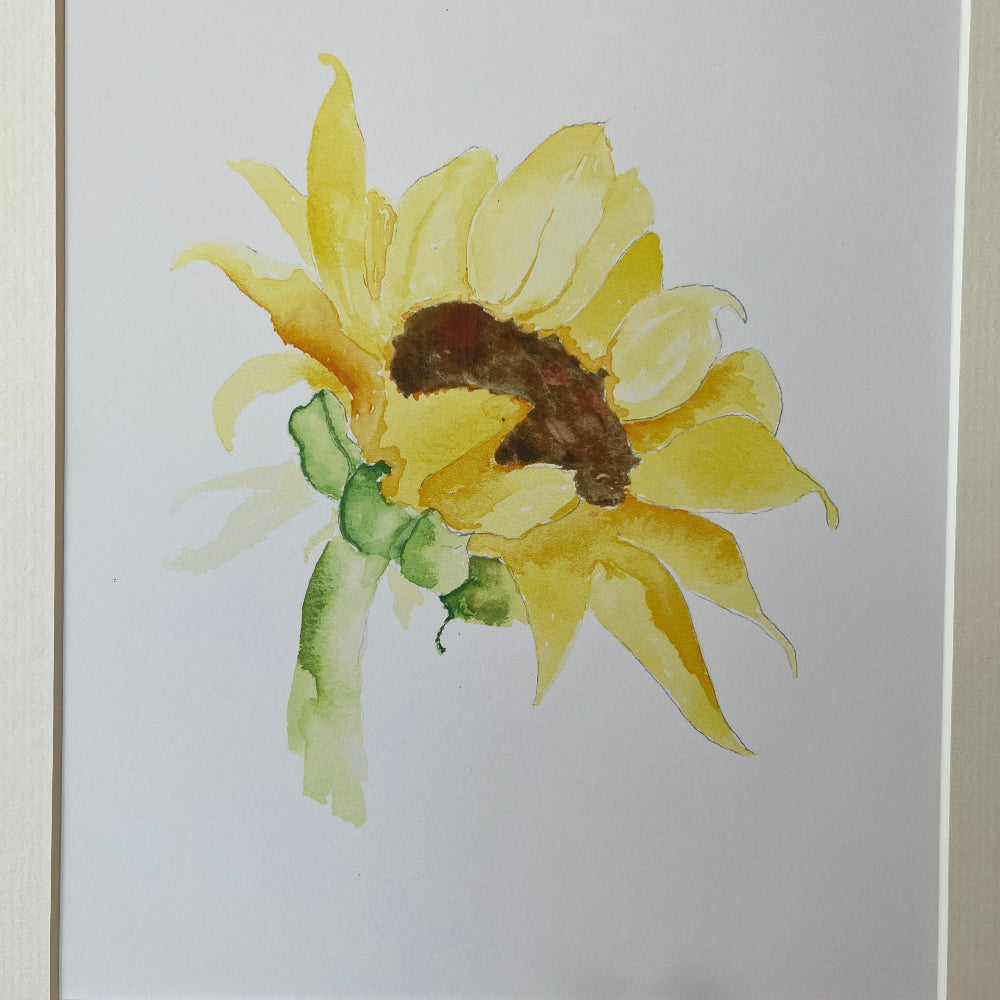 Limited Edition Mounted Print &#39;Sunflower&#39; - by Linda Beazley