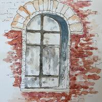 'Through a Santa Fé Window' - Limited Edition Mounted Print by Linda Beazley