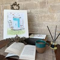 'A Cottage Doorway' - Limited Edition Mounted Print by Linda Beazley