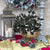 Our Mistletoe offers a refined touch to your holiday décor, perfect for creating memorable Christmas gatherings. Made from felted New Zealand wool, its pliable wired stems let you adjust the shape to suit your style.

This durable and eco-friendly ornament measures around 12" (30.48 cm) long, designed for enduring festive charm year after year. Shown in a gold decorative bowl, with candles and festive decoration against a cotswold stone wall. 