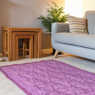 The Handcrafted Felted Wool Floral Floor Rug in Turquoise is a stunning addition to any interior, blending artistry with practicality. Meticulously crafted by the same family artisans behind our Felted Ball Rugs, this piece offers vibrant colour and a sense of warmth to enrich your living space. Made from pure new wool, the rug is naturally dirt-repellent, highly durable, and designed to withstand daily use.

Upholding Douée’s commitment to sustainability, this rug is produced through environmentally friend